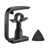 3-Finger Version Creative Straight-press Folk Guitar Capo Clamp with 1pc Multi-thickness Guitar Pick