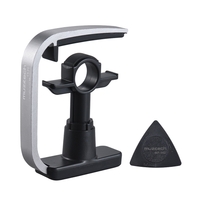 3-Finger Version Creative Straight-press Folk Guitar Capo Clamp with 1pc Multi-thickness Guitar Pick