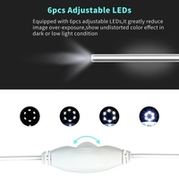 3-in-1 USB Ear Cleaning Earpick Endoscope LED Light Multifunctional Borescope Inspection Camera HD 720P Visual Ear Spoon Health Care Cleaning Tool Earwax Clear Remover Tools Ear Cleaner for OTG Android Micro USB PC