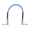 3-pack 10 Inch Guitar Effect Pedals Pedalboard Cables Connector PVC with 6.35mm 1/4" Right Angle Plug