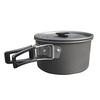 3 Piece Pot Pan Kettle Set Outdoor Backpacking Cooking Picnic Camping Cookware Kit