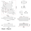 3-ply SSH Loaded Prewired Humbucker Pickguard Pickups Set for Fender Strat ST Electric Guitar Black Pearl