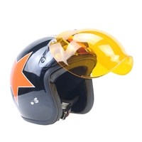 3-Snap Bubble Visor Shield Universal 10 Color Opt & Flip Up Adapter Helmet Snaps