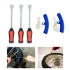 3 Tire Lever Tool Spoon + 2 Wheel Rim Protectors Tool Kit for Motorcycle Bike Tire Changing Removing