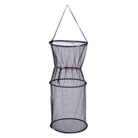 30 * 60cm Lightweight Collapsible Fishing Mesh Net Fishing Cage Basket