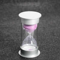 30 Minutes Hourglass Sandglass Sand Timer Decoration for Kitchen Office Game Timer Christmas Birthday Gift(30Min Pink)