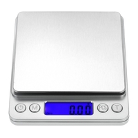 3000g/0.1g Accurate Kitchen Scale High-precision Jewelry Scale Mini Food Scale Electric Kitchen Scale with Two Trays Kitchen Baking Scale Pocket Scale