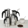 300ml 6-Cup Stainless Steel Espresso Percolator Coffee Stovetop Maker Mocha Pot for Use on Gas or Electric Stove