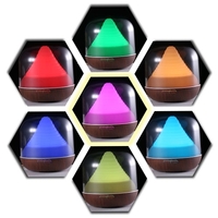 300ml Aromatherapy Essential Oil Diffuser Ultrasonic Air Humidifier Office Purifier Cool Mist Maker with 4 Timer Settings 7 LED Color Lights Auto Shut-off