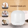 300ml Aromatherapy Essential Oil Diffuser Ultrasonic Air Humidifier Office Purifier Cool Mist Maker with 4 Timer Settings 7 LED Color Lights Auto Shut-off