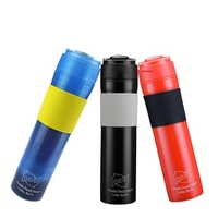 300ML Coffee Pot Outdoor Travel Vacuum Coffee Plunger Bottle Portable Leak-Proof Coffee Mug With Filter
