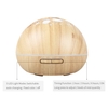 300ml Ultrasonic Mist Air Humidifier Aromatherapy Aroma Essential Oil Diffuser with Timing Function Colorful LED Light for Home Office AC100-240V