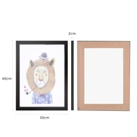 30*40cm Animal Pattern Canvas Prints Removable Wall Picture Art Decal Room Decoration Beautiful Reusable Painting 3 Panels with Frame Housewarming Gift