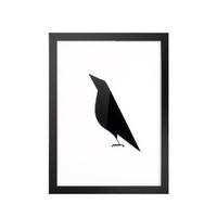 30*40cm Simple Nordic Style Fowl & Sentence Canvas Prints Wall Picture Art Decal Room Decoration Beautiful Reusable Painting 3 Panels with Frame Housewarming Gift