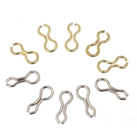 30PCS Fishing Connector Sinker Wire Eye Eyelets Strong Ball Bearing Fishing Swivels with Portable Box