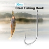 30PCS Fishing Hooks High Carbon Steel Barbed Hook Fishing Hooks