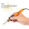 30W 24PCS Wood Pyrography Tool Set Wood Burning Kit Woodburning Tips Hobby Craft Soldering Iron Pen Tools for Wood Burning/Carving/Embossing with Assorted Soldering Tips 220-240V