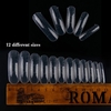 312Pcs/Pack Clear False Nail Art Tips French Full Cover Acrylic Nail Mold With Scale Tools False Nail Art Tips