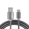 3.3Ft Android USB-C Type-C Metal Spring Charging Cable Sync Data Line Cord for Xiaomi 6 OnePlus 5T