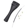 3/4 4/4 Violin Fiddle Tailpiece Hill Style with 1pcs Tailgut Tailcord 4 Fine Tuners Aluminum Alloy Durable Strong
