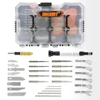 34pcs Set Scalpel Knife Multifunction Tool Kit Art Pen Knife Precision Cutter DIY Craft Carving Knives with Scalpel Blades Aluminum Handle