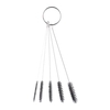3.5 Inch Nylon Precision Brush Kit 5 Piece Mini Cleaning Brush Set Kit for Cleaning Airbrush,  Paint Spray Gun,  Nozzle Tip