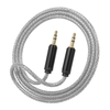 3.5 mm Jack Auxiliary Audio Cable Male to Male Auxiliary Audio Cable for Car/Phone/Laptop, Silver