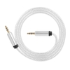 3.5 mm Jack Auxiliary Audio Cable Male to Male Auxiliary Audio Cable for Car/Phone/Laptop, Silver