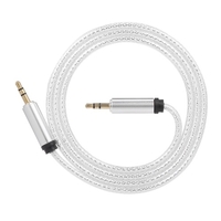 3.5 mm Jack Auxiliary Audio Cable Male to Male Auxiliary Audio Cable for Car/Phone/Laptop, Silver