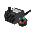 350L/H 5W Submersible Water Pump with 4 LED Light Ultra Quiet for Pond Aquarium Fish Tank Tabletop Fountain Hydroponics 4.9ft (1.5m) Power Cord