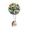 350pcs Ballon Pin House Colorful Pins With Wood Base Handcrafts Diy Gift