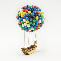 350pcs Ballon Pin House Colorful Pins With Wood Base Handcrafts Diy Gift