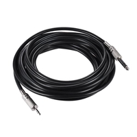 3.5mm 1/8" Male to 6.35mm 1/4" Male TRS Stereo Audio Cable Connector(2m / 6.6ft) for Electric Guitar Computer Mixing Console Amplifiers