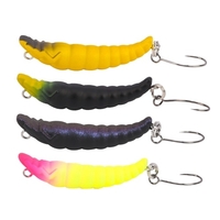 35mm 2.4g Mini Lure Lifelike Worm Hard Sinking Lure Trout Fishing Bait Single Hook