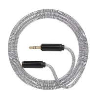 3.5mm Jack Audio Cable 3.5mm Male to Female Car Auxiliary Audio Stereo Cable, Blue
