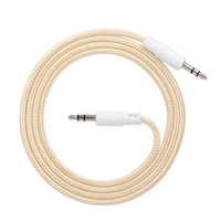 3.5mm Jack Auxiliary Audio Cable Male to Male Stereo Audio Extension Cord, Gold