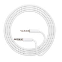 3.5mm Jack Auxiliary Audio Cable Male to Male Stereo Audio Extension Cord, White