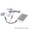 3.5mm Stereo Audio Male to 2 Female Y Splitter Mic Earphone Headphone Headset Jack Adapter Cable for Smartphone Tablet PC