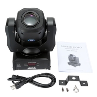 35W DMX512 Sound Control Auto Rotating 9 / 11 Channels Moving Head Light