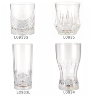 360ml LED Light Up Glass Glowing Flashing Liquid Sensing Multicolor Plastic Tumbler Wine Mug Cup Beer Whisky Drinkware Pub Party Use