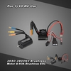 3650 3900KV 4P Sensorless Brushless Motor & 60A Brushless Splash-Proof Electronic Speed Controller ESC with 5.8V/3A Switch Mode BEC for 1/10 RC Car