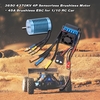 3650 4370KV 4P Sensorless Brushless Motor with 45A Brushless ESC(Electric Speed Controller)for 1/10 RC Off-Road Car