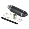 38-51mm Black Small Hexagonv Oblique Tail Refit Exhaust Muffler With Fit For Motorcycles ATV Universal