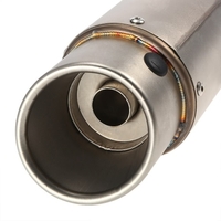 38-51mm frosting colour Oblique tail Refit Exhaust Muffler With fit for Motorcycles ATV Universal