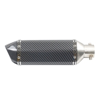38-51mm Stainless Steel Universal Motorcycle Exhaust Escape Modified Exhaust Muffle Fit for Most Motorcycle