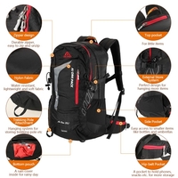 38L Outdoor Sports Backpack Traveling Hiking Camping Trekking Backpack Internal Frame Bag with Rain Cover