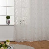 39 * 98 inches Polyester Semi-Blackout Grommet Top Window Curtain Panel Living Room Bedroom Hotel Voile Curtain Drape--Grey