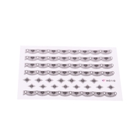 3D Black Lace Flower Design Nail Art Stickers Decals for Nail Tips Decoration Tool