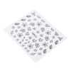 3D Black Lace Flower Design Nail Art Stickers Decals for Nail Tips Decoration Tool