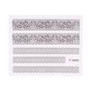 3D Black Lace Flower Design Nail Art Stickers Decals for Nail Tips Decoration Tool